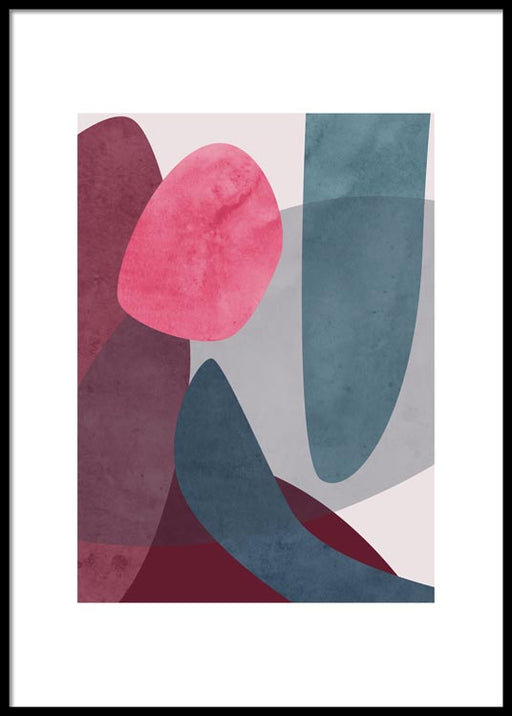 Superposition abstraite n°2 Affiche