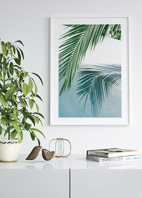 Poolside Palm Leaf Poster