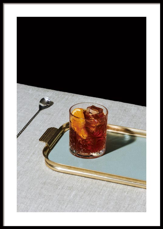 Cocktail Negroni Affiche