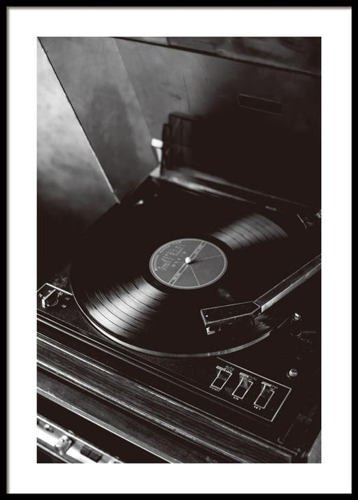 Vinyl Record Player Poster