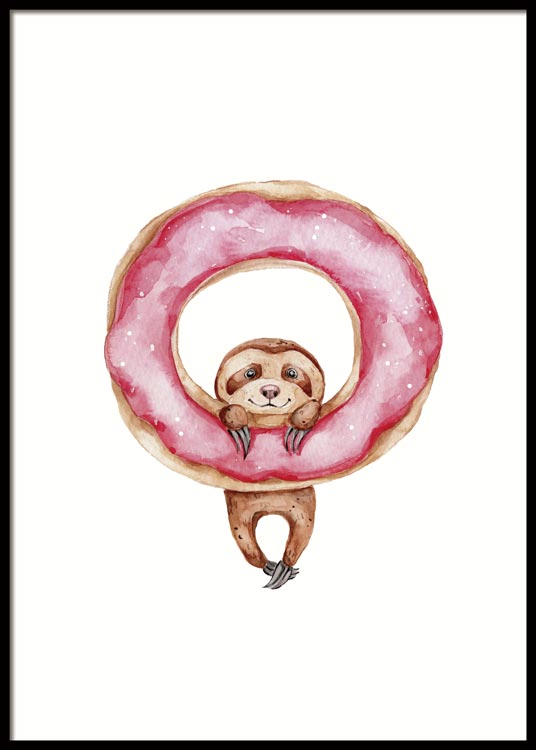 Chilling Sloth Poster