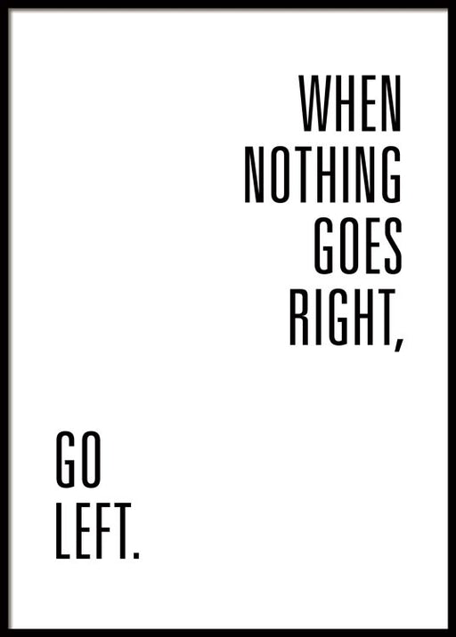 When Nothing Goes Right Poster