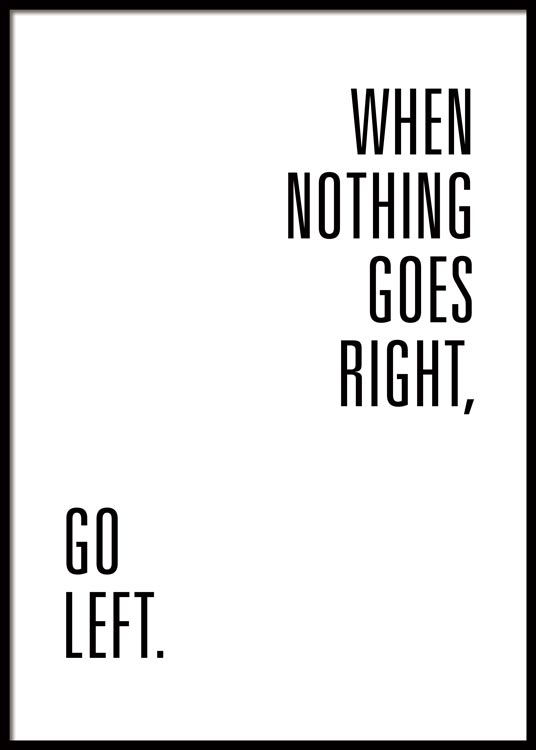 When Nothing Goes Right Poster