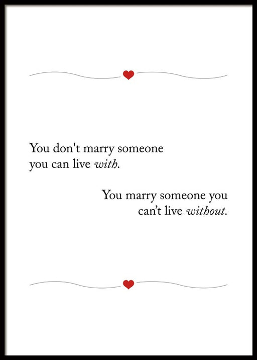 Marry the One Affiche