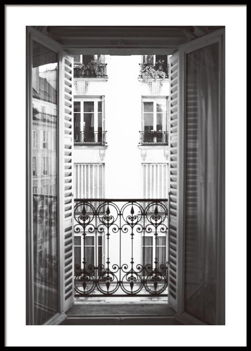 Paris Window Poster