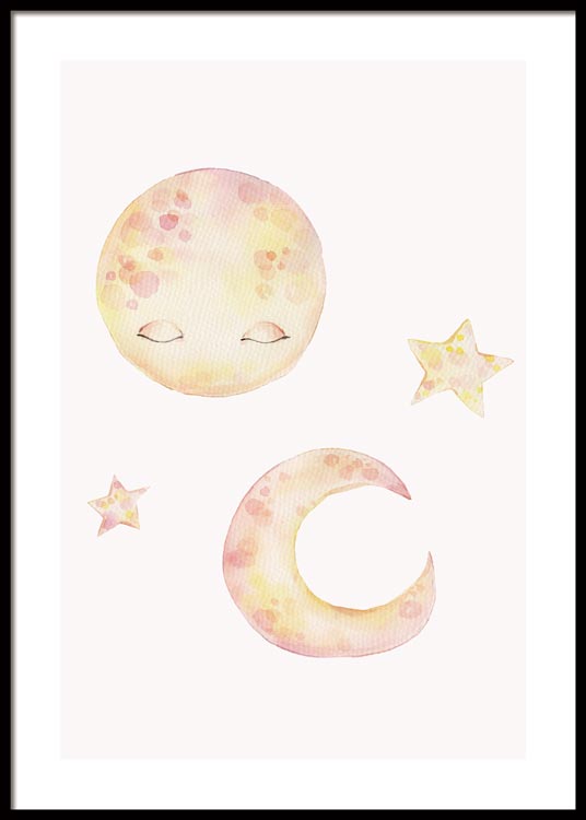 Sleeping Moon Poster