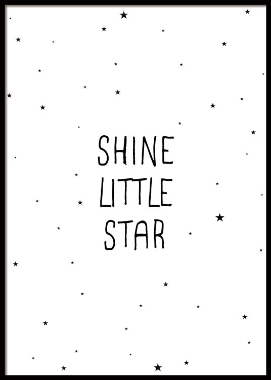 Shine Little Star Poster