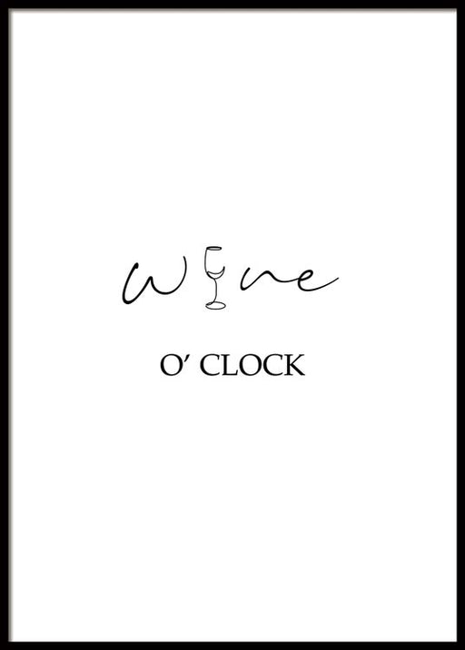 Wine O'clock Poster