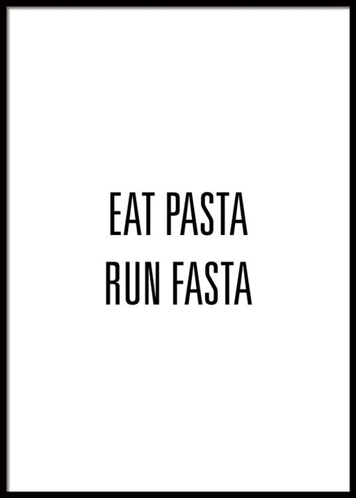Eat Pasta Affiche
