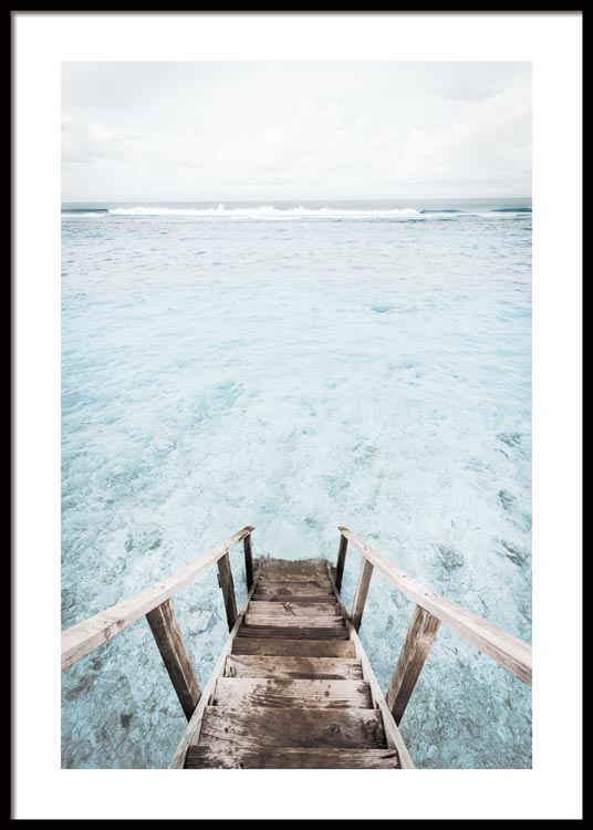 Stairway to Ocean Poster