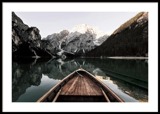 Boat in Lake Poster