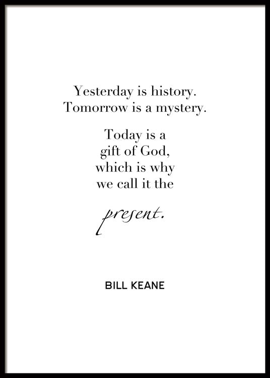 Yesterday is History Affiche