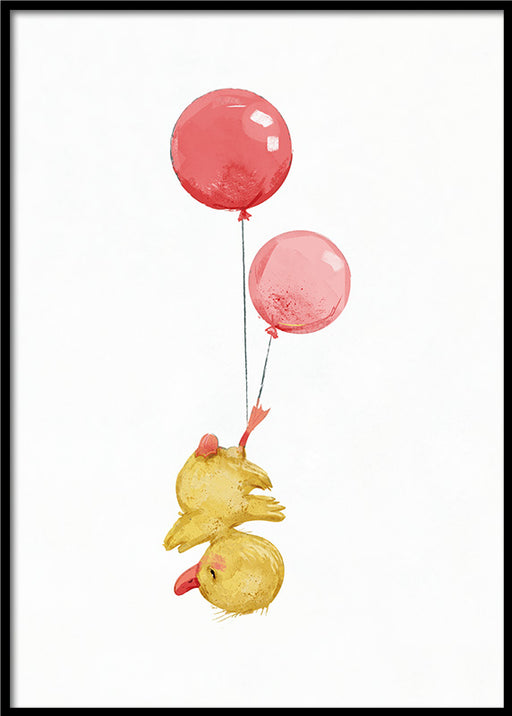 Caneton volant Affiche