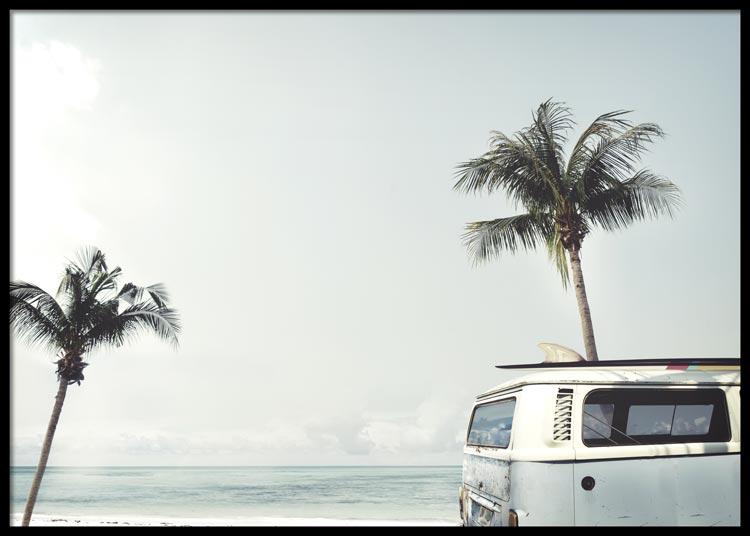 Surfers Van Poster