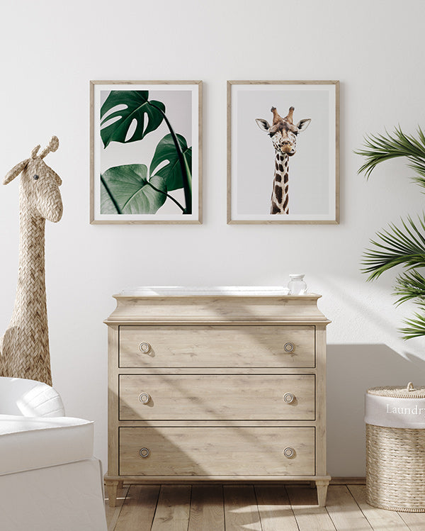 Bébé Girafe Affiche