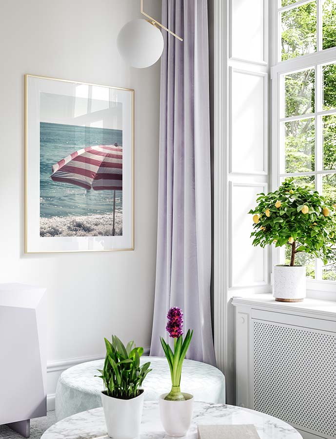 Beach Umbrella Poster