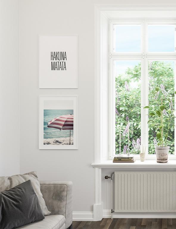 Beach Umbrella Poster