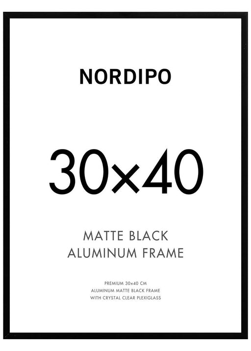Cadre en métal noir 30x40cm