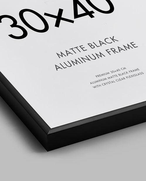 Black Picture Frame 40x50cm