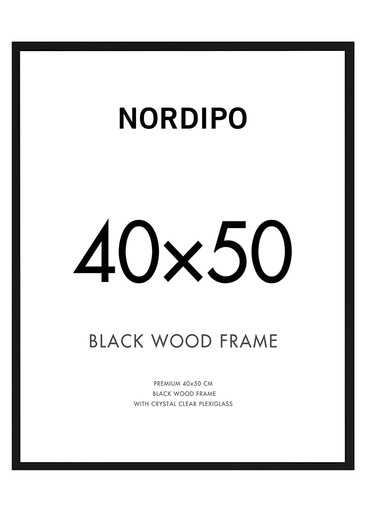 Holzrahmen schwarz 40x50