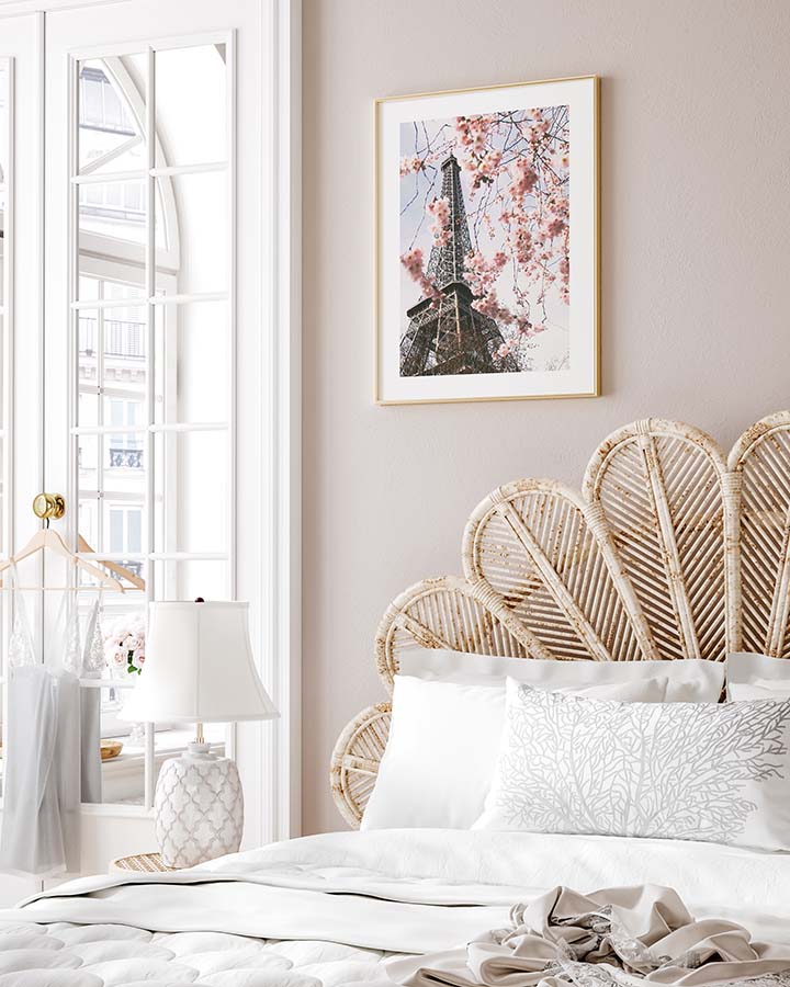 Blühender Eiffelturm Poster