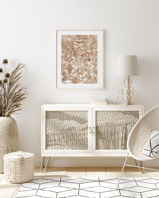 Dried Flower Buds Poster