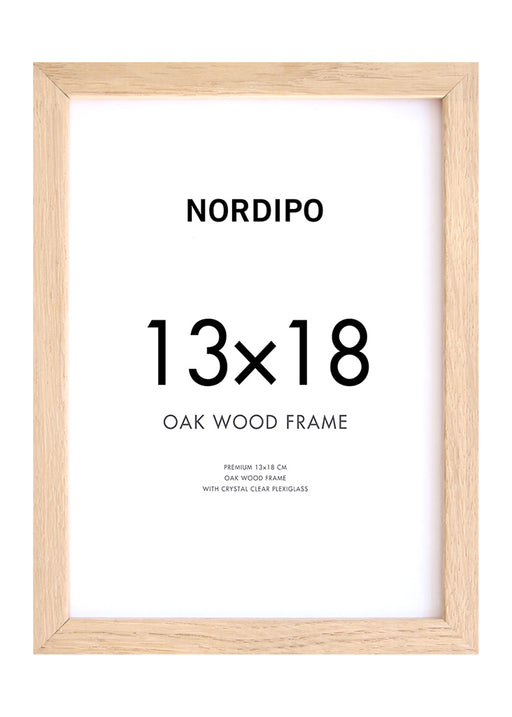 Oak picture frame 13x18cm