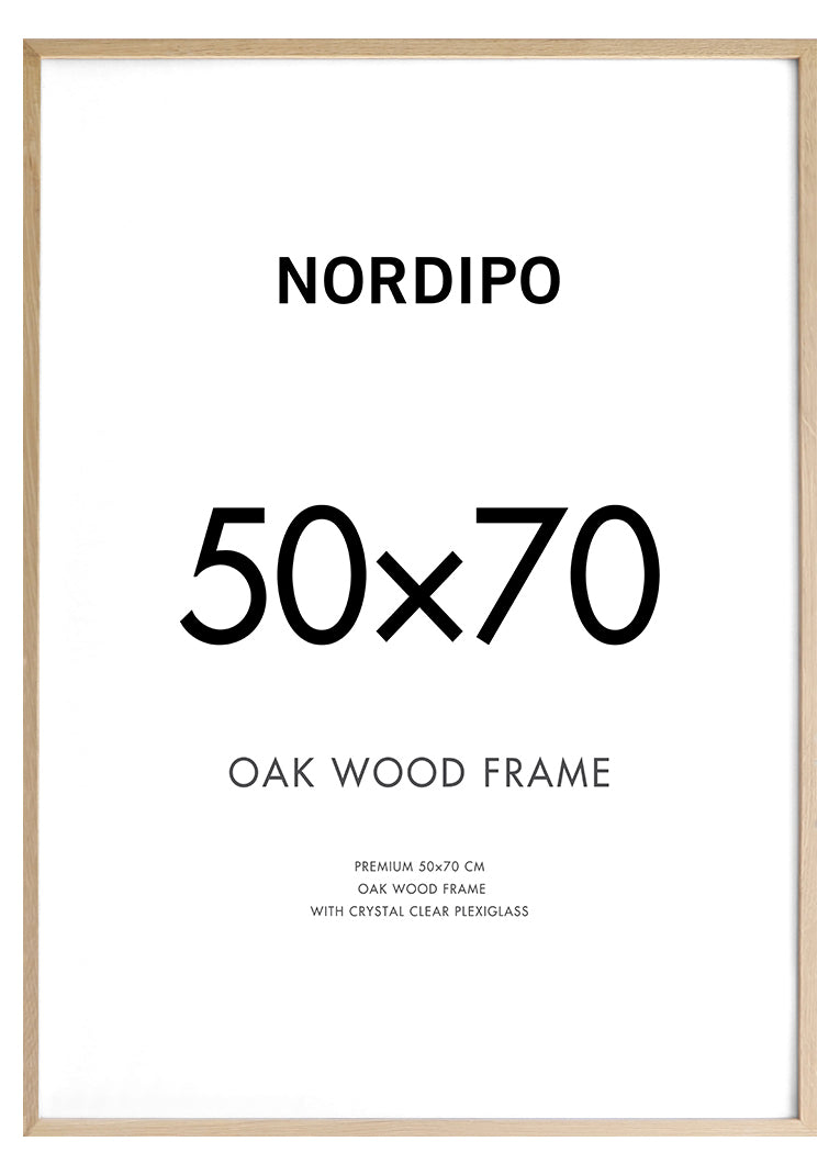 Oak picture frame 50x70cm –