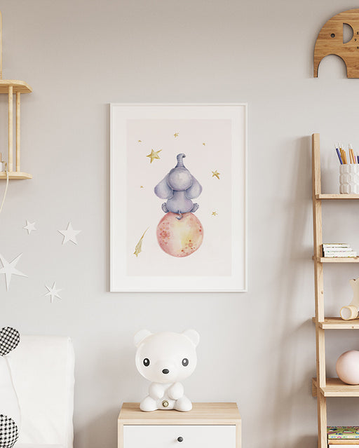 Elephant on the Moon Poster