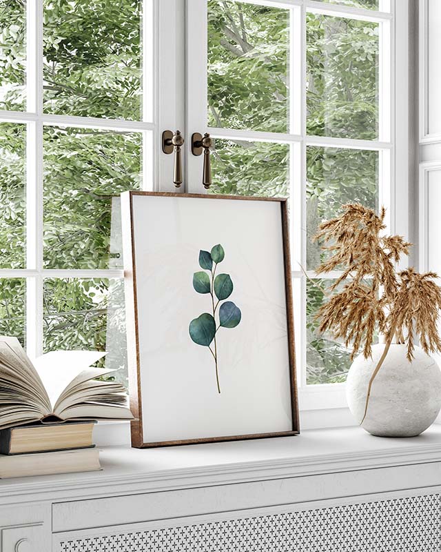 Eucalyptus Aquarelle Affiche