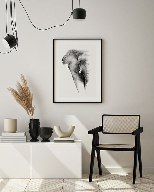 Faded Elephant Poster