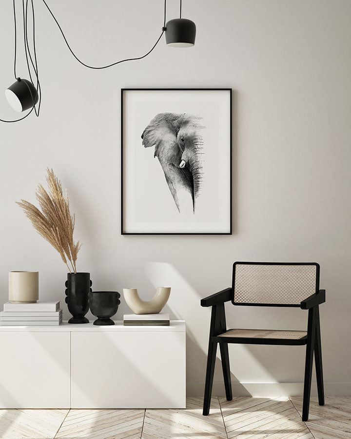 Faded Elephant Poster