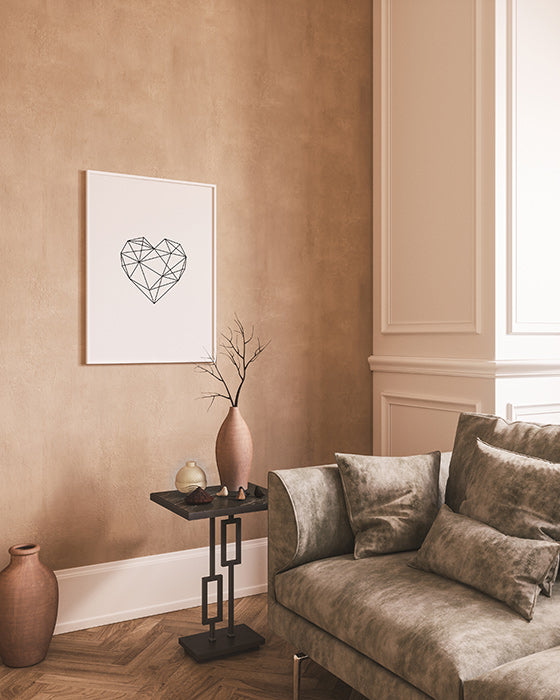 Geometrical Heart Poster