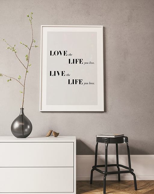 Love Live Life Poster