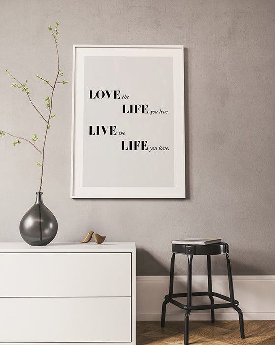 Love Live Life Poster
