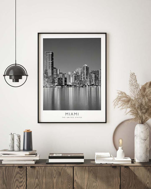 Miami Skyline Poster