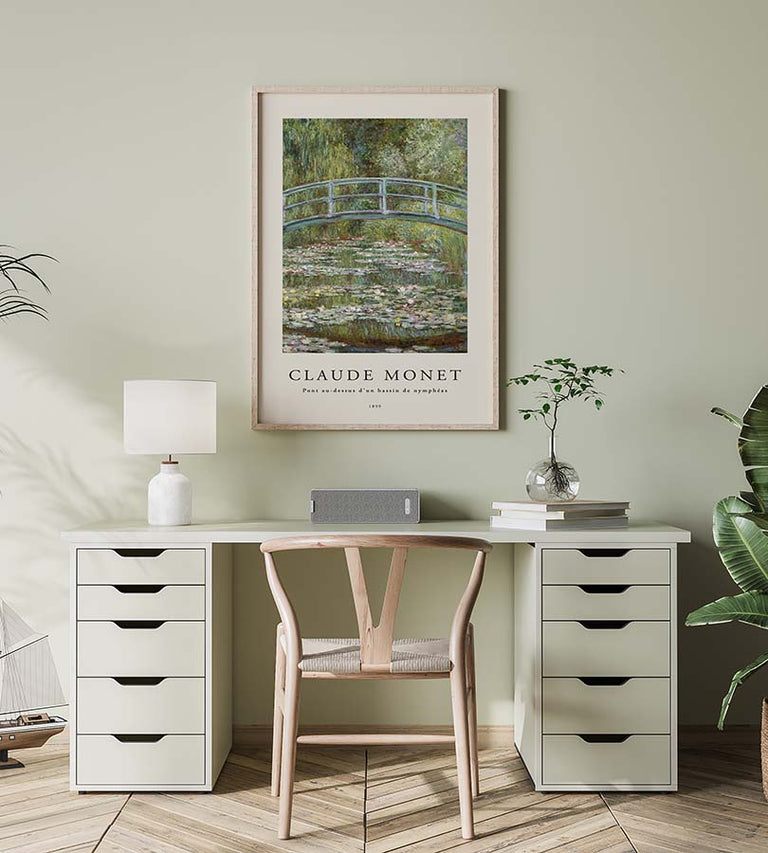 Monet - Pont au-dessus d'un bassin de nymphéas Poster