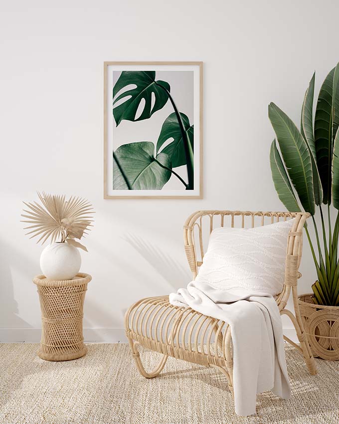Monstera Leaves Poster