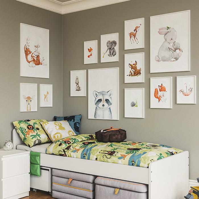 Aquarell Schnecke Poster