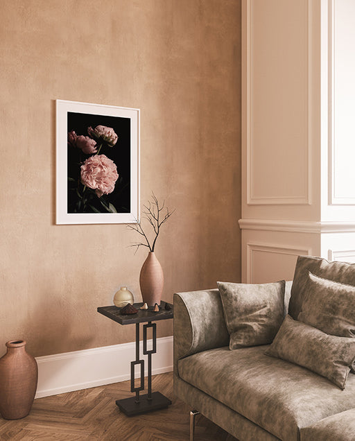 Fleur de pivoine Affiche