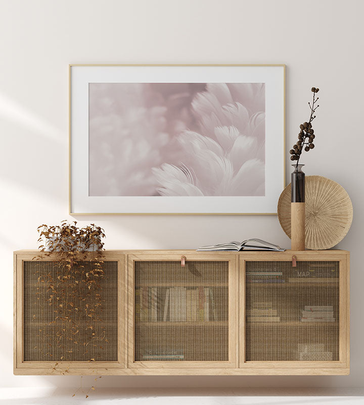 Pink Feathers Poster