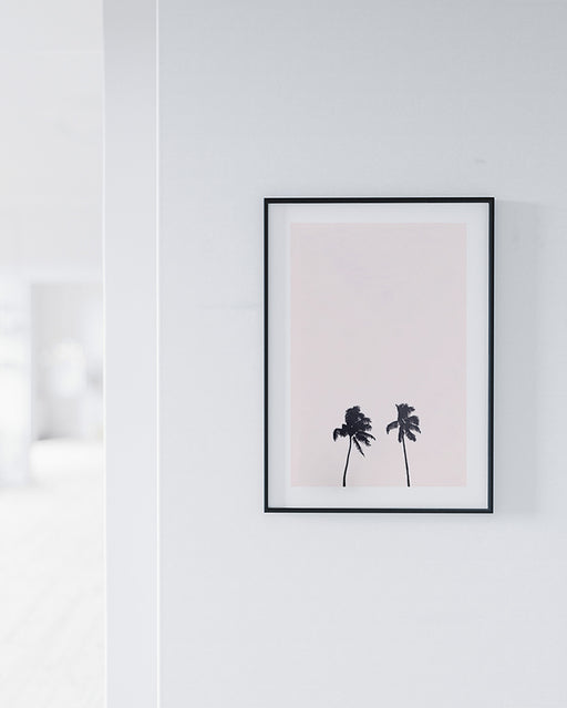 Pink Sky Palm Affiche