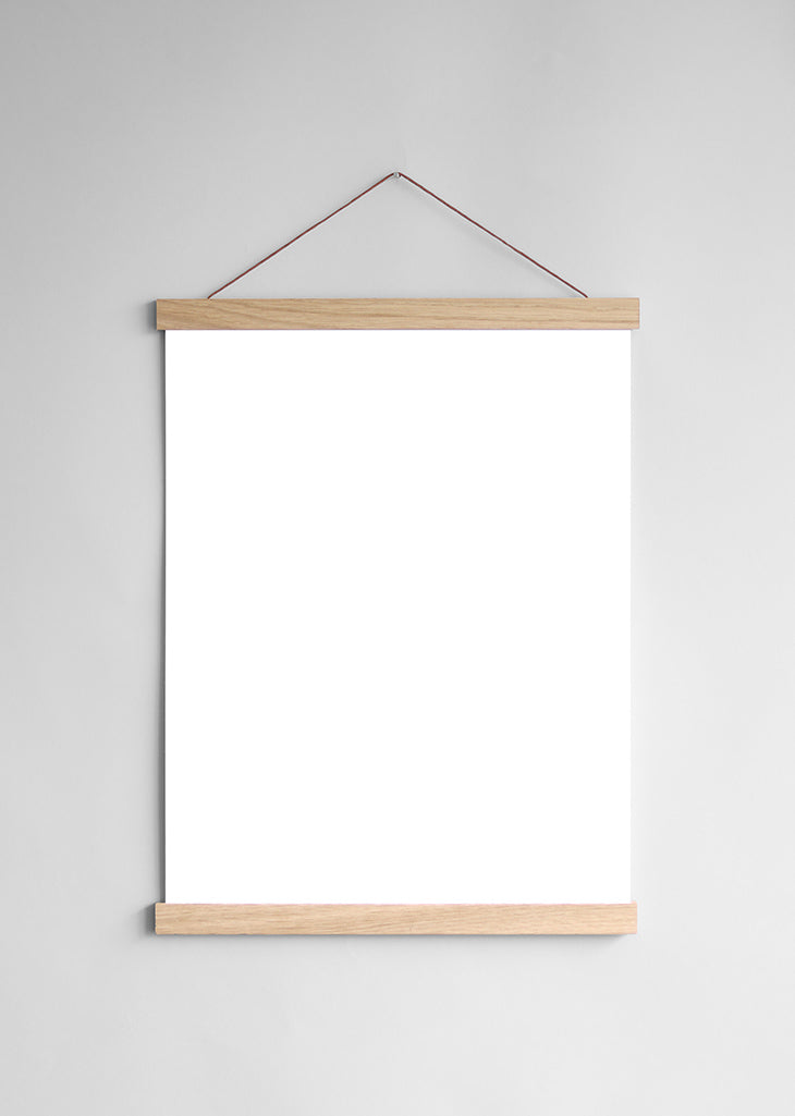 Porte affiche en chêne 31cm