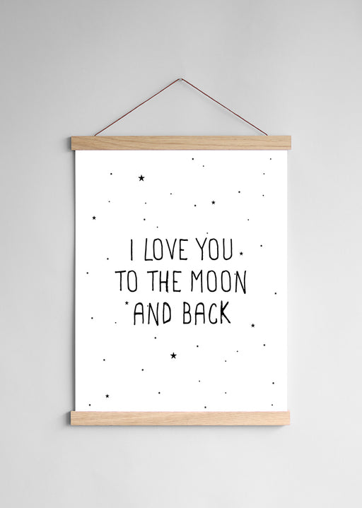 Porte affiche en chêne 31cm