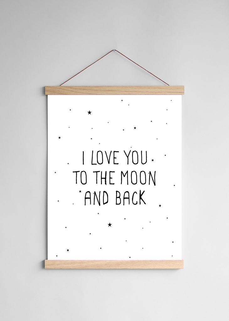 Porte affiche en chêne 31cm