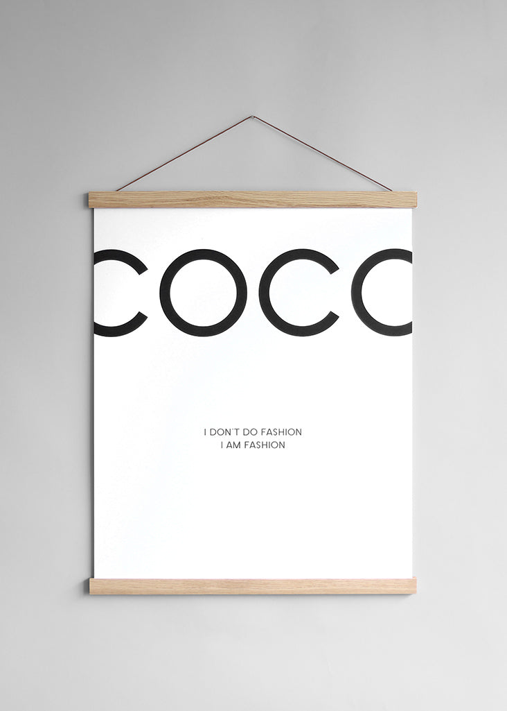 Porte affiche en chêne 41cm