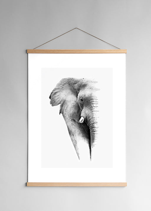 Porte affiche en chêne 51cm