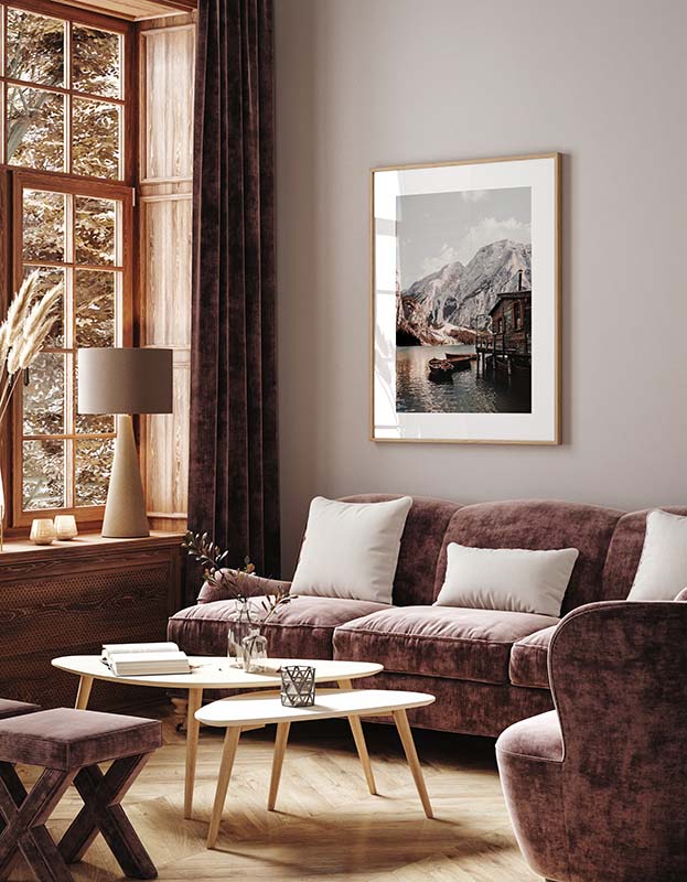 Pragser Wildsee Boathouse Poster