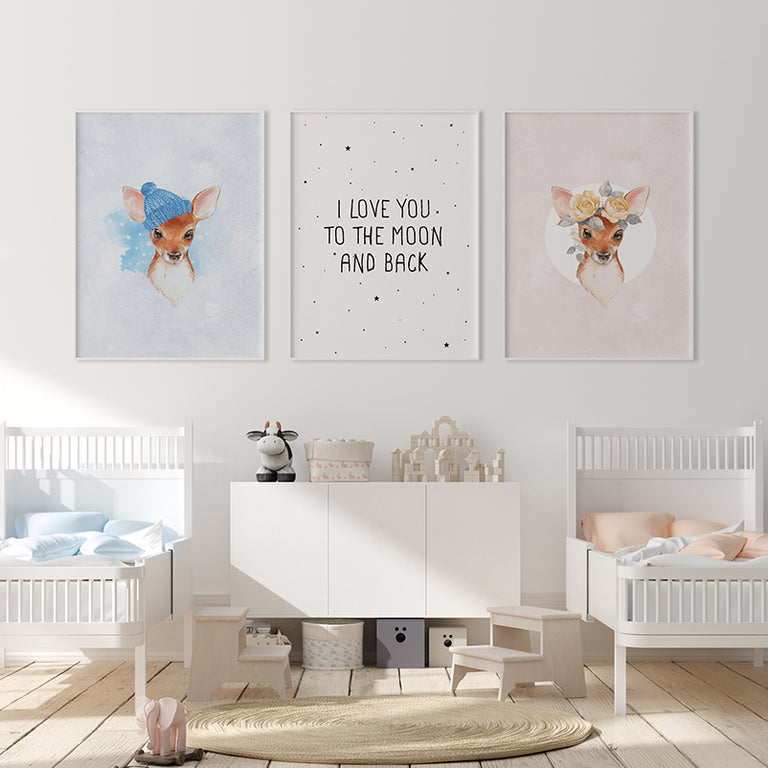 Kleines Rehmädchen Poster