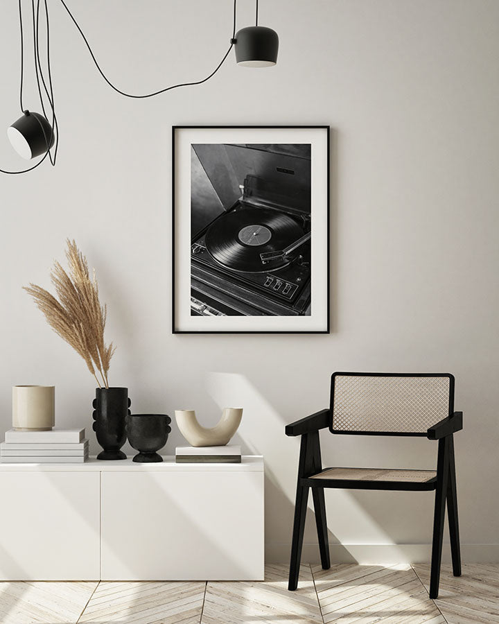 Vinyl Record Player Poster